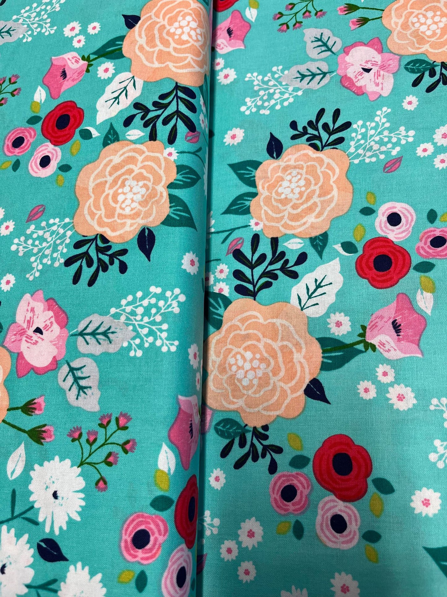 Tissu coton imprimé fleurs
