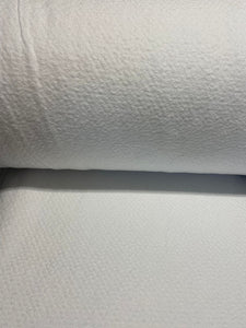 Tissu molleton blanc