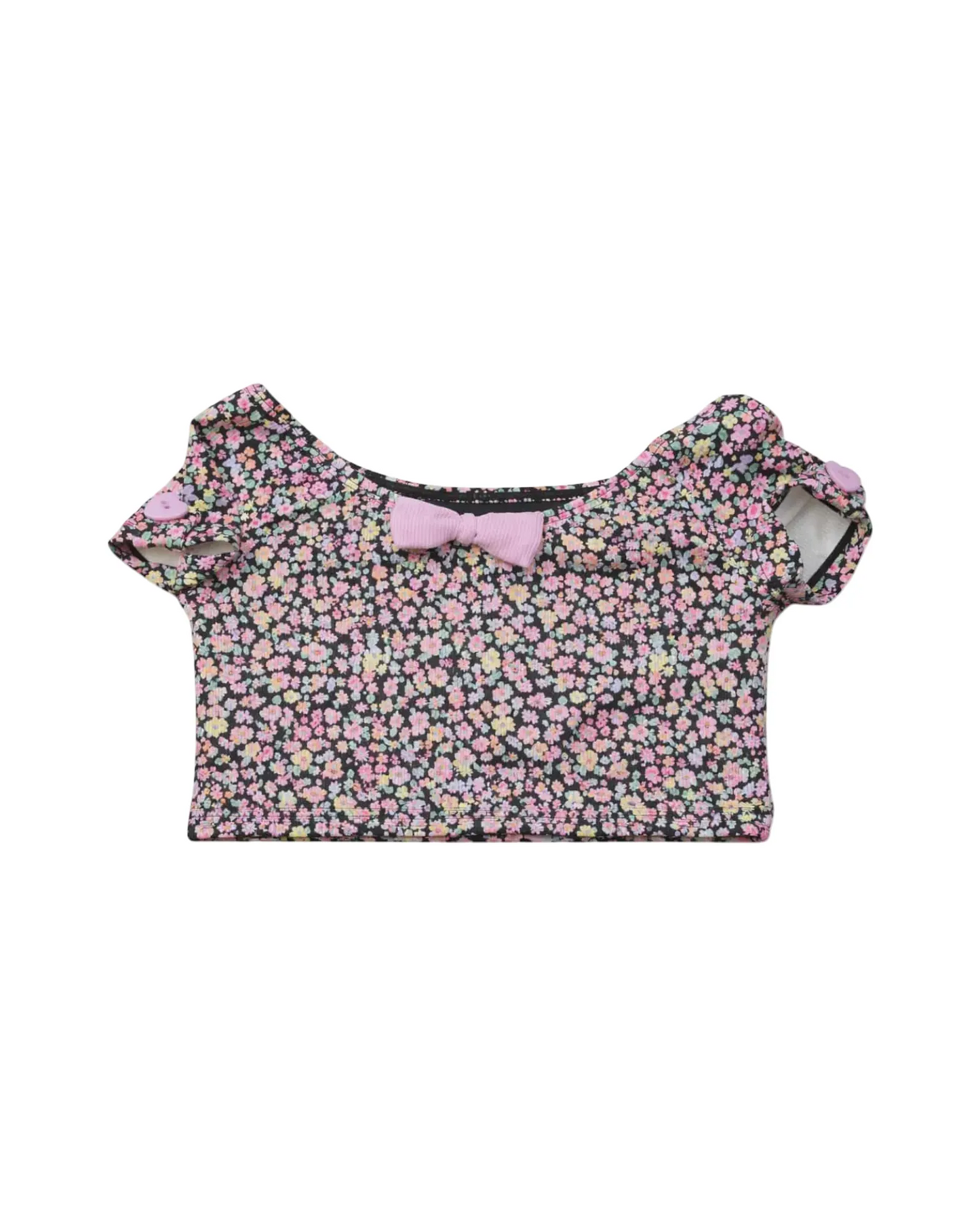 Maillot 2 pièces imprimé de fleurs - Mandarine & Co.