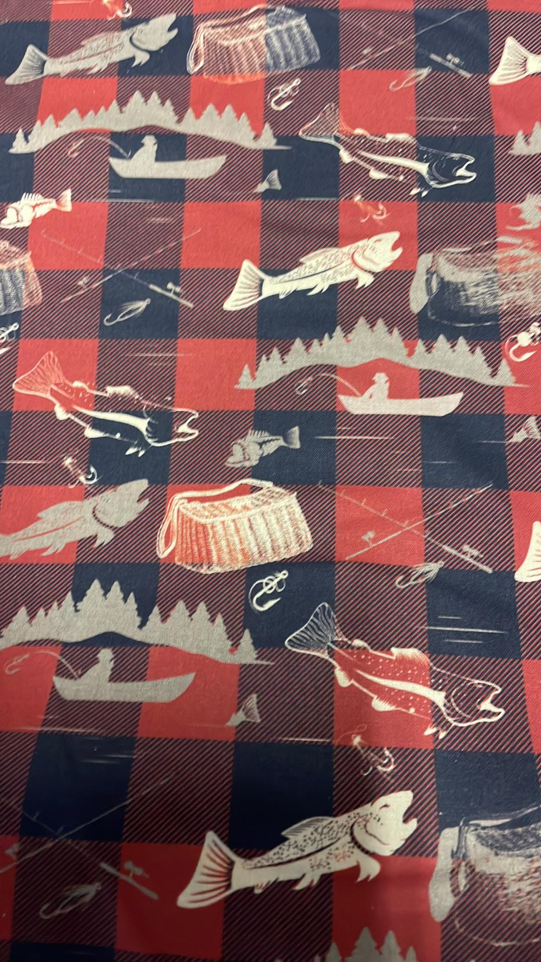 Tissu coton imprimé poissons