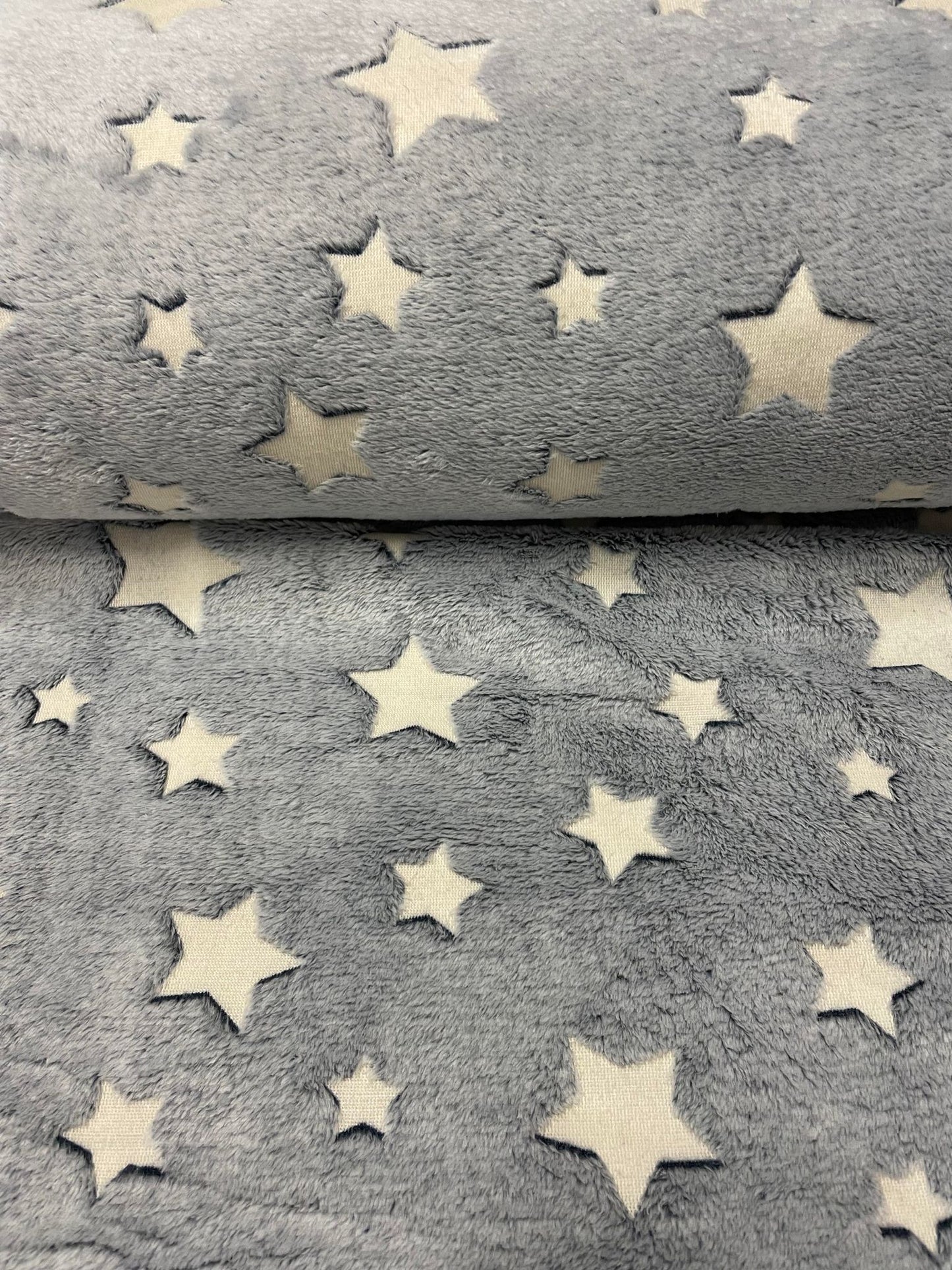 Tissu molleton imprimé étoiles