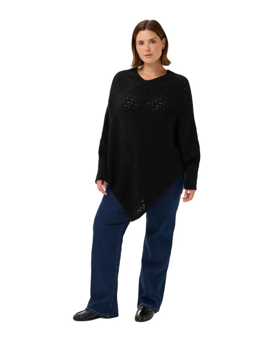 Poncho noir - Kaffe Curve