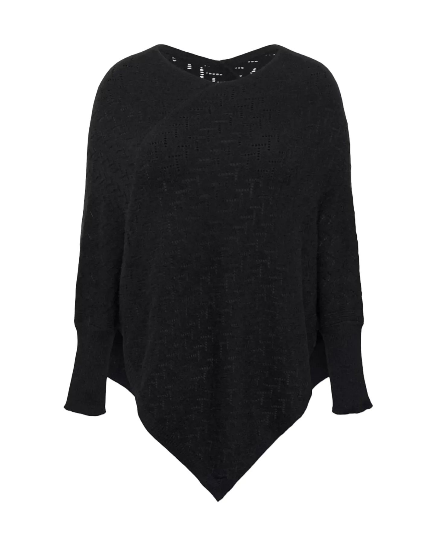 Poncho noir - Kaffe Curve