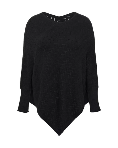 Poncho noir - Kaffe Curve