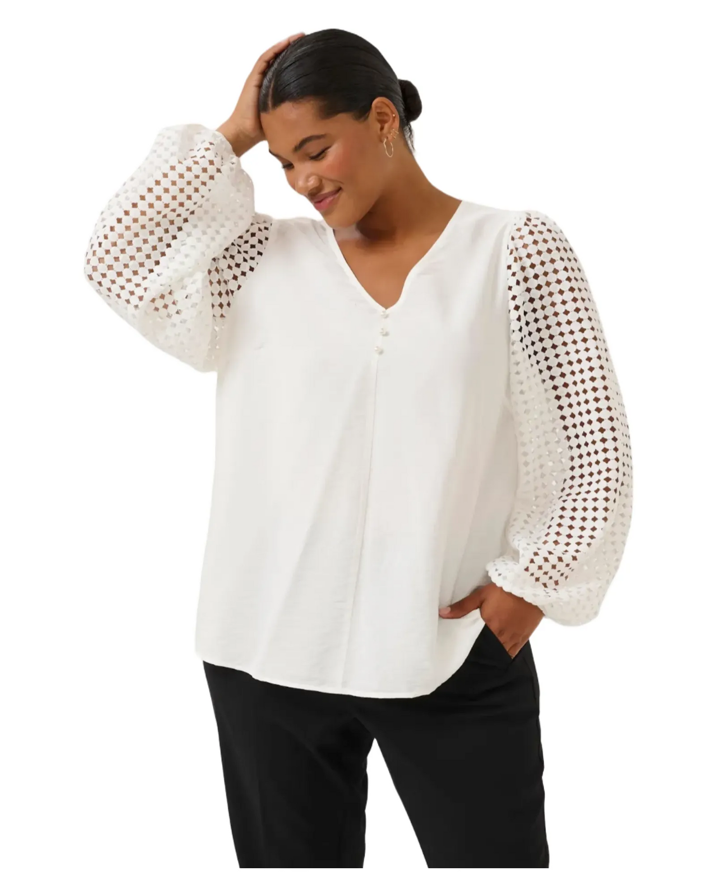 Blouse blanche - Kaffe Curve