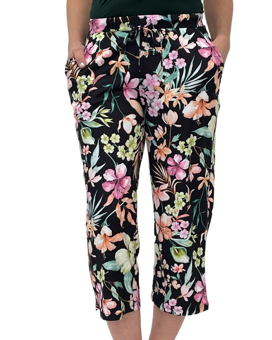 Pantalon de pyjama 3/4 fleuri - MOSAIIC