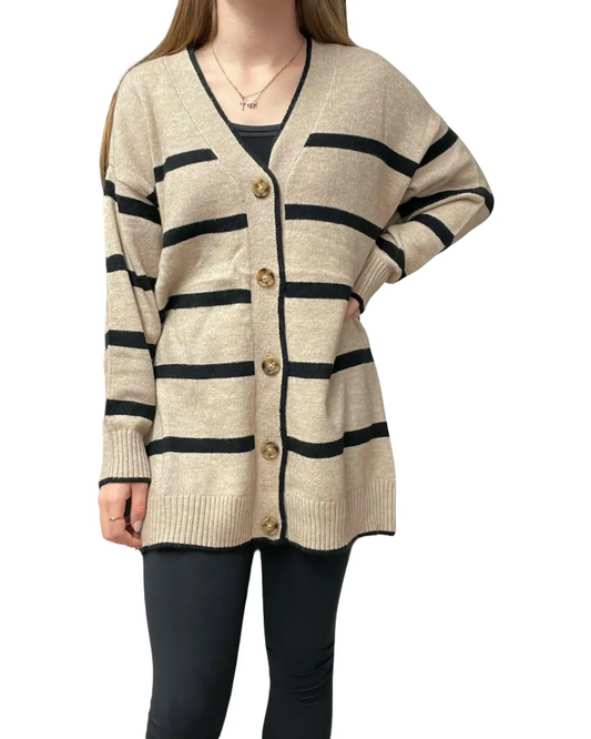 Cardigan rayé - MOSAIIC