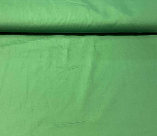 Tissu poly-coton vert