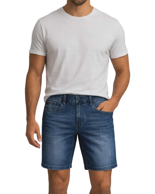 Bermuda en jeans indigo - Point Zéro