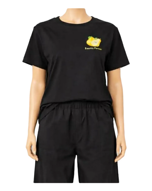 T-shirt noir - Mandarine & Co.