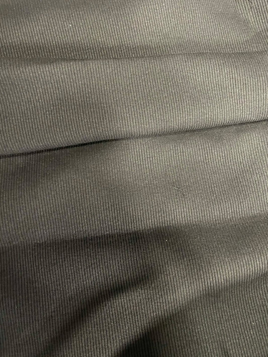 Tissu à vêtement Rib noir
