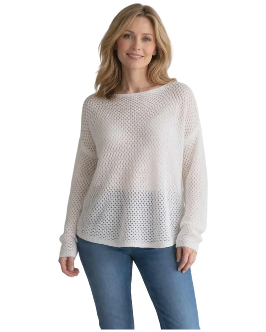 Chandail en maille blanc - MOSAIIC