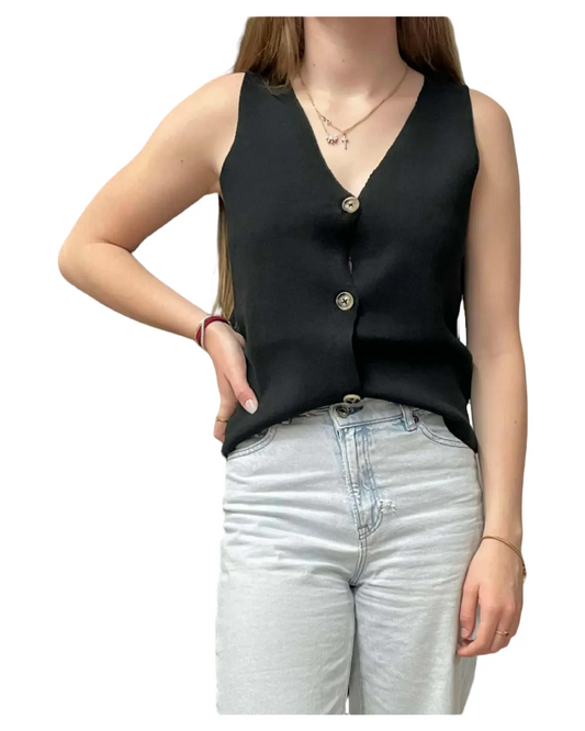 Chandail en tricot sans manches - MOSAIIC