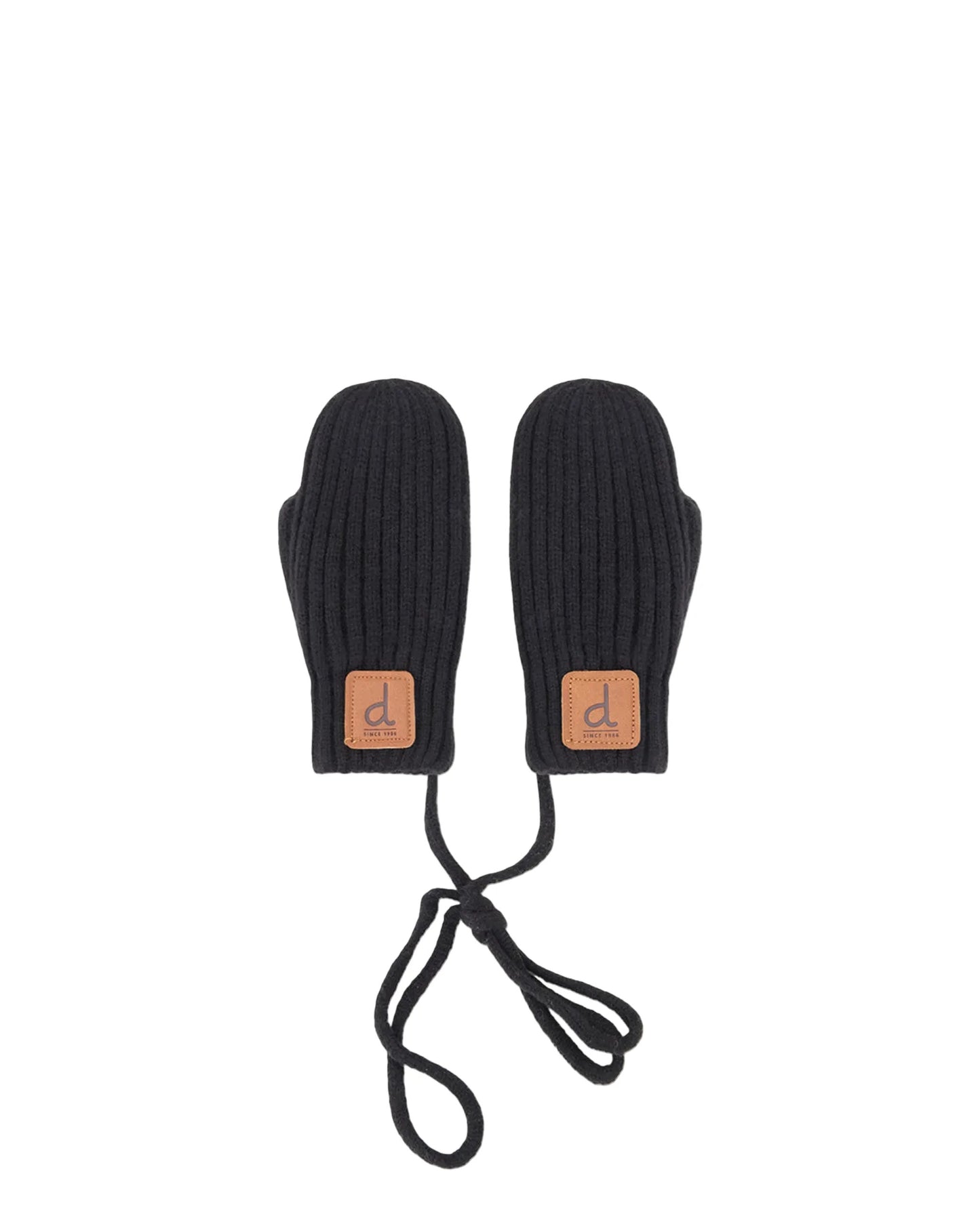 Mitaines en tricot noires - Deux par Deux