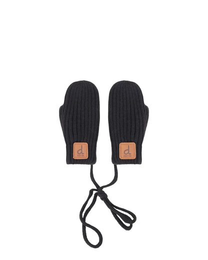 Mitaines en tricot noires - Deux par Deux