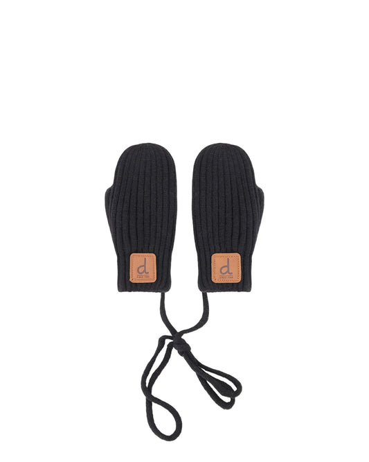 Mitaines en tricot noires - Deux par Deux