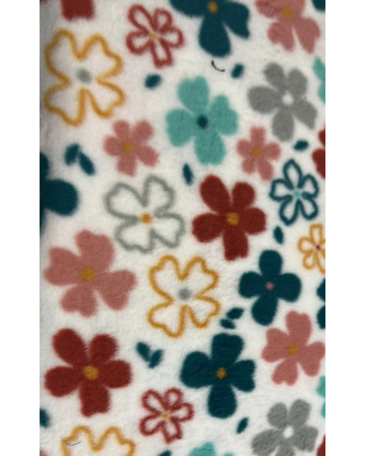 Tissu polar "fleurs"