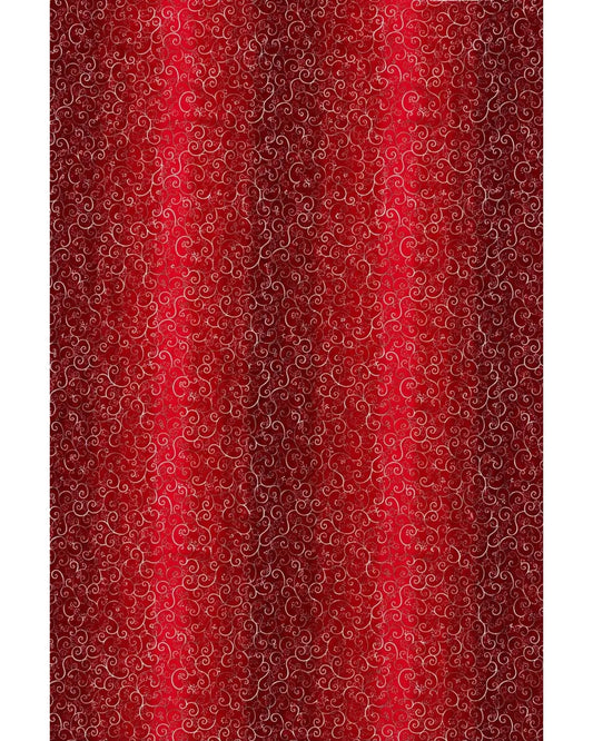 Tissu coton rouge