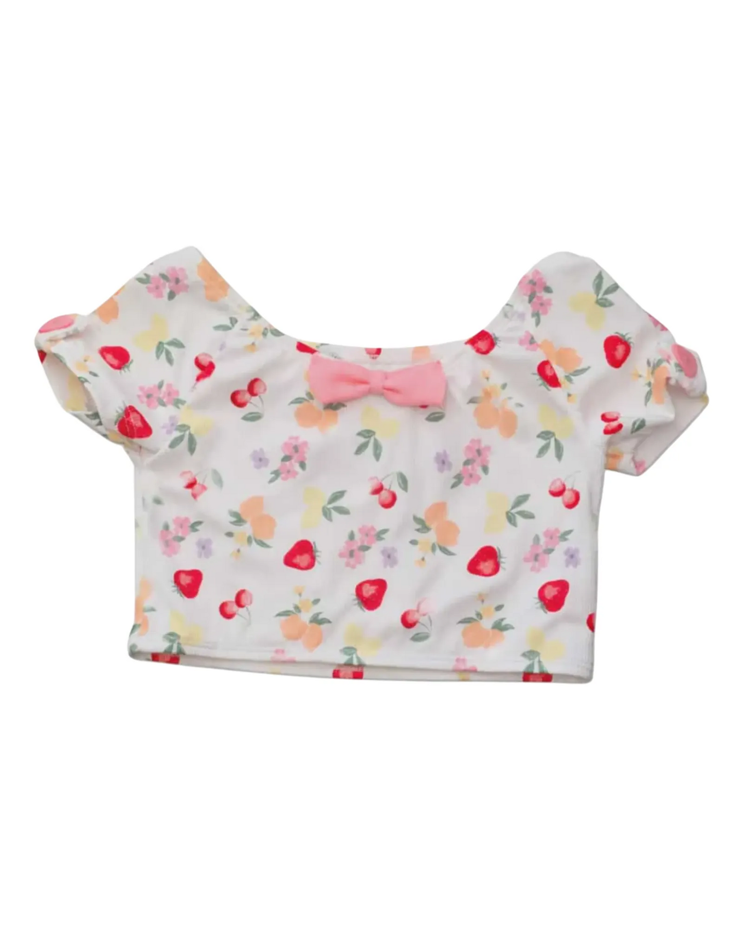 Maillot 2 pièces imprimé de fruits - Mandarine & Co.