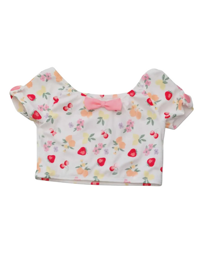 Maillot 2 pièces imprimé de fruits - Mandarine & Co.