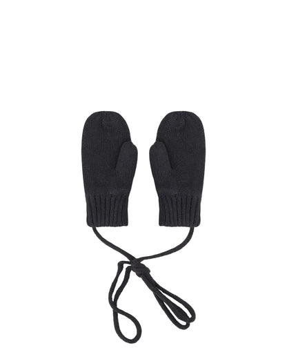 Mitaines en tricot noires - Deux par Deux
