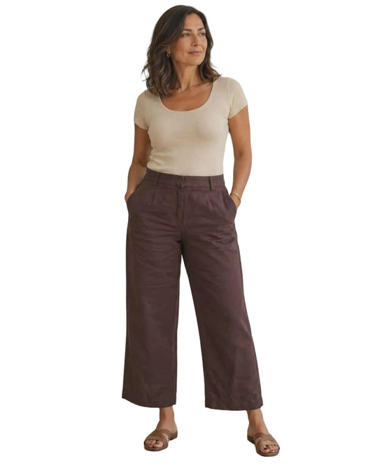 Pantalon 7/8 brun - BRANDTEX