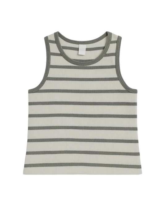 Camisole rayée verte - MOSAIIC