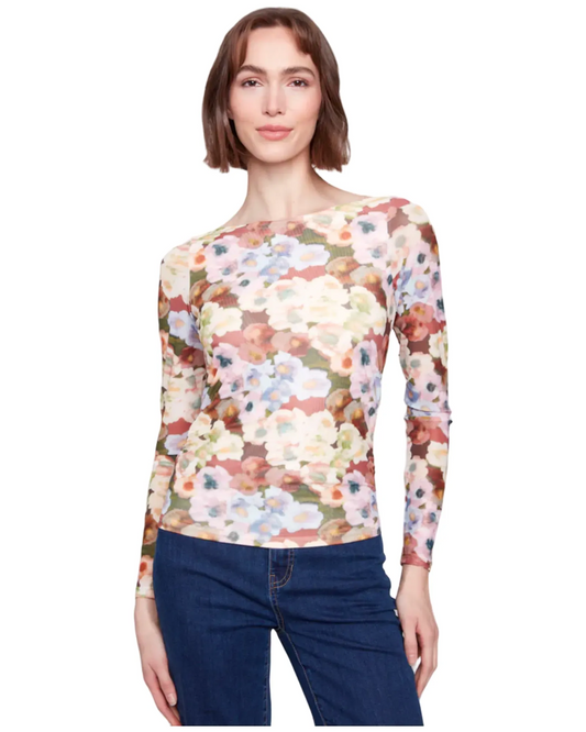 Chandail imprimé de fleurs - Charlie B