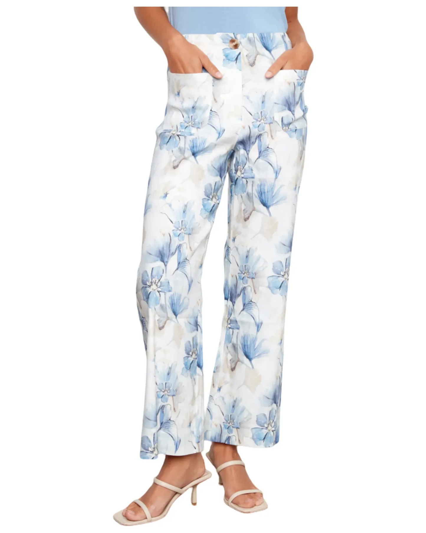 Pantalon imprimé de fleurs - Charlie B