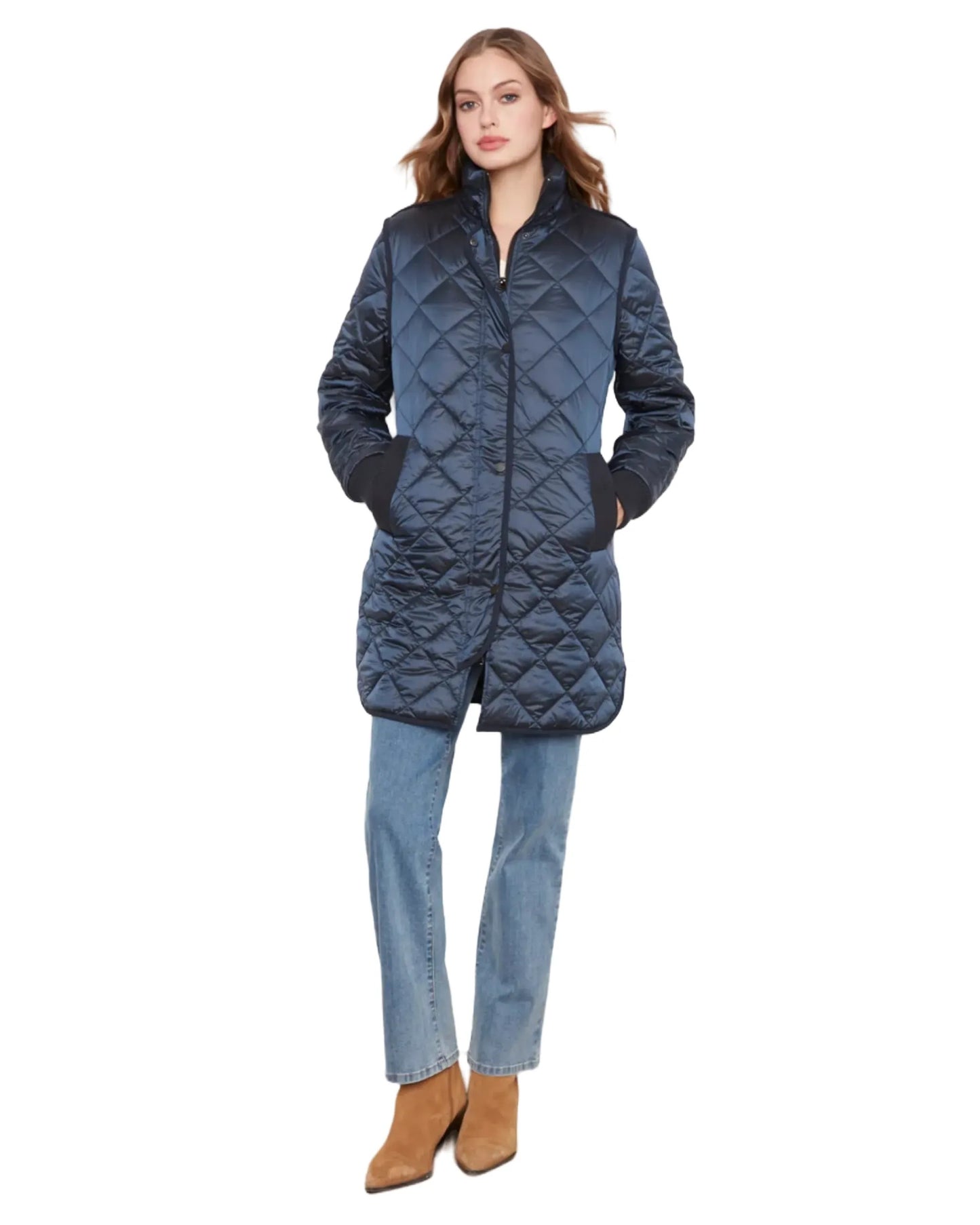 Manteau matelassé marine - Charlie B