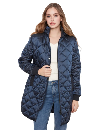 Manteau matelassé marine - Charlie B