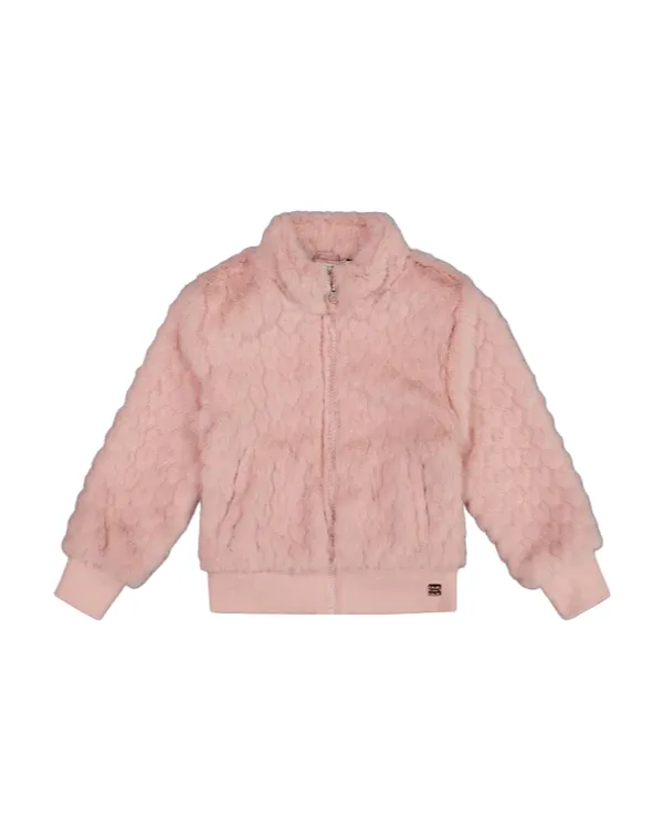 Veste en fausse fourrure rose - Deux par Deux