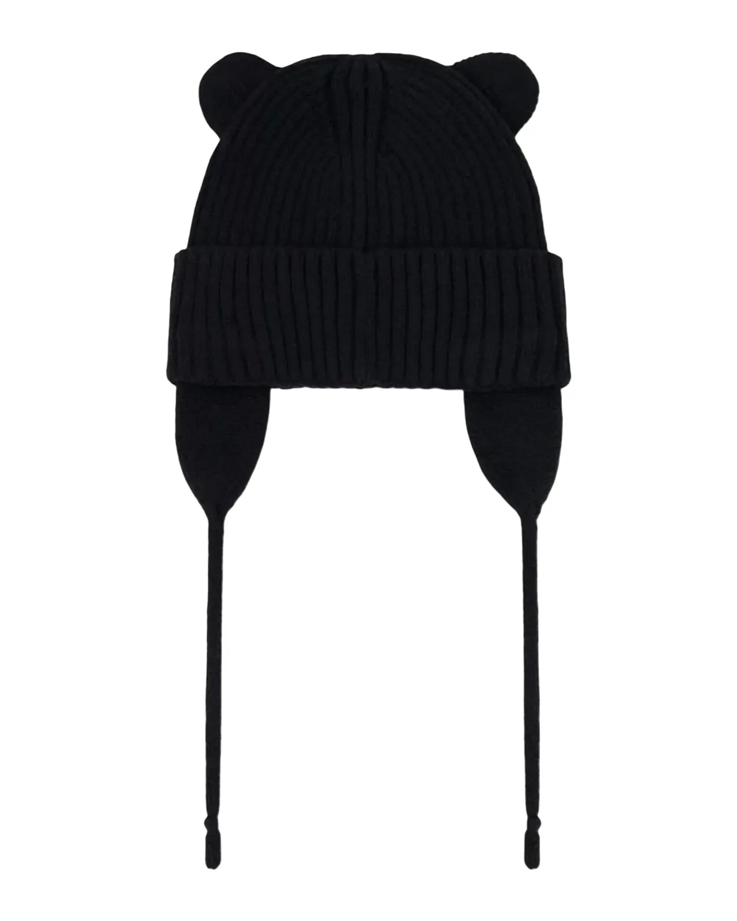 Tuque en tricot noire mi-saison - Deux par Deux