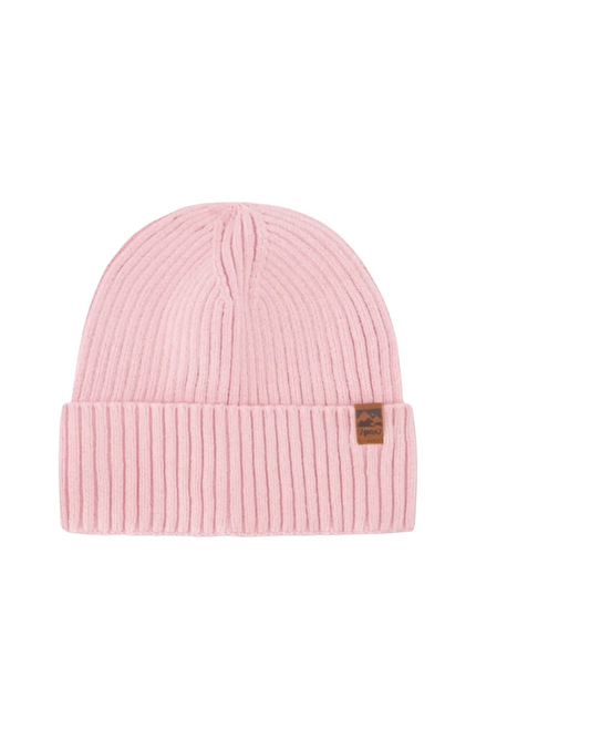 Tuque en tricot mi-saison rose - Deux par Deux