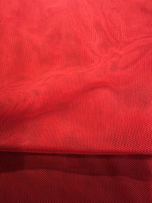 Tissu maille rouge - Mesh