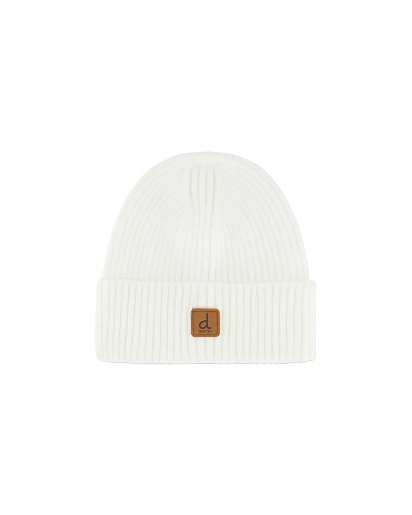 Tuque en tricot blanc cassé - Deux par Deux