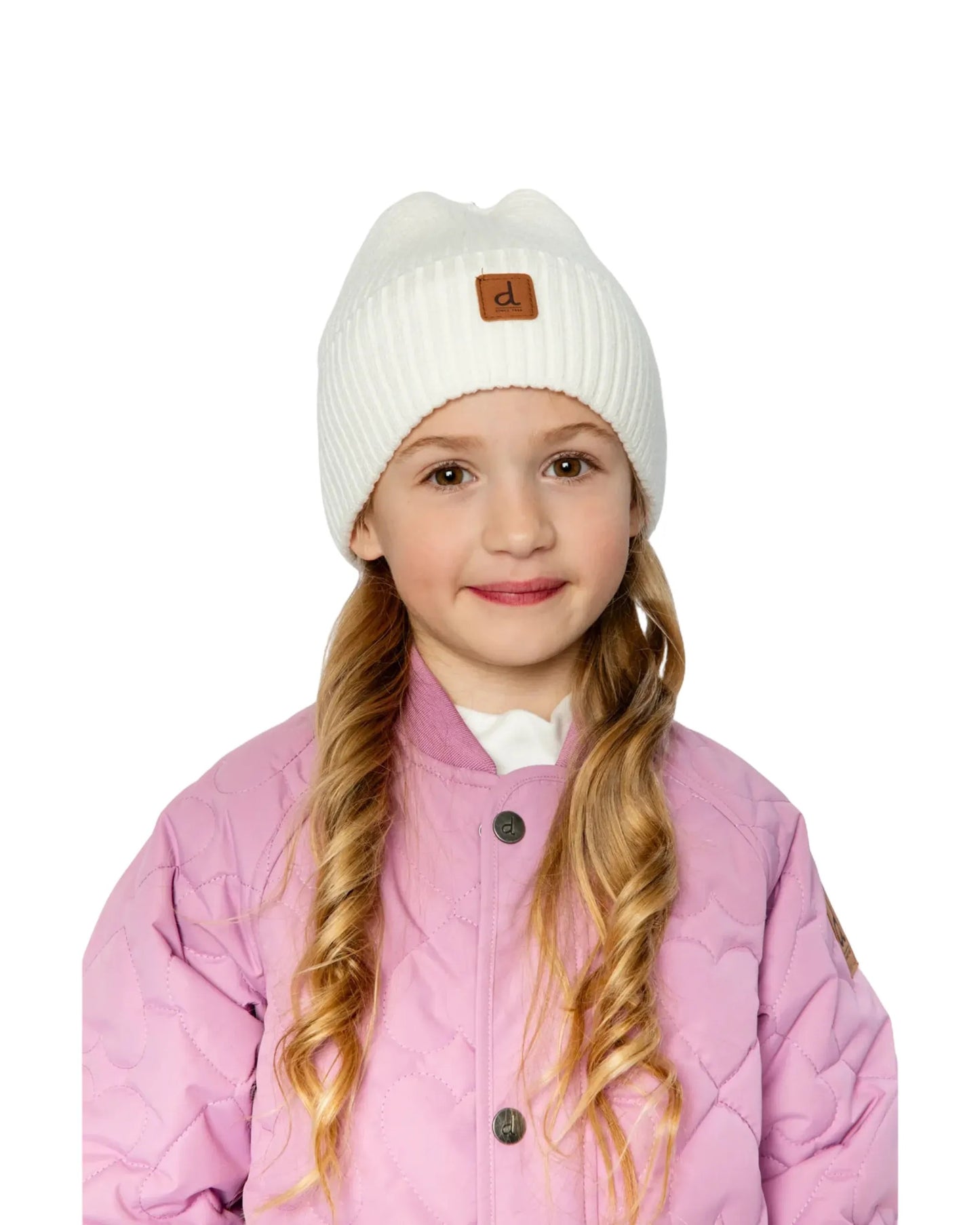 Tuque en tricot blanc cassé - Deux par Deux