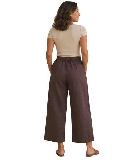 Pantalon 7/8 brun - BRANDTEX