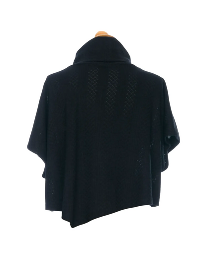 Boléro-poncho noir - Rien ne se perd tout se crée