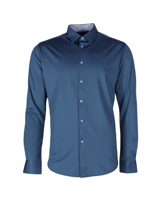 Chemise bleue indigo - Marco