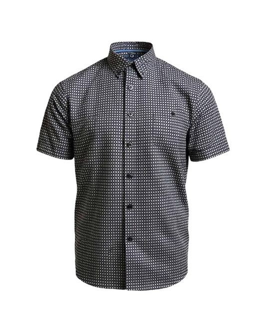 Chemise noire à motifs - MARCO