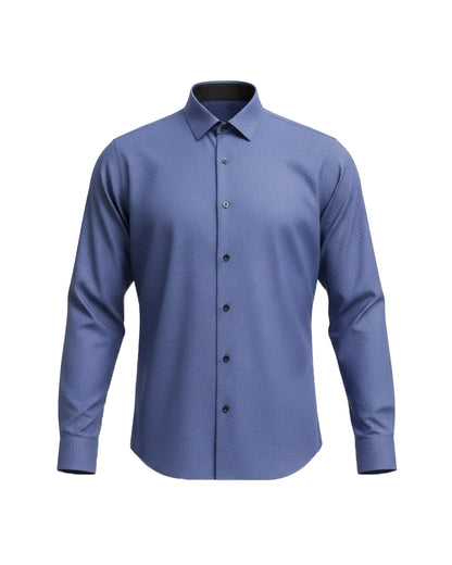 Chemise bleue à motifs - Marco