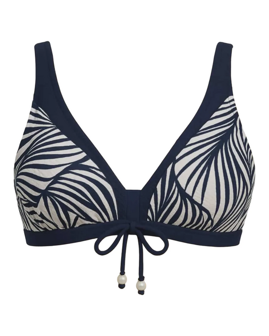 Haut de maillot marine et blanc - MOSAIIC