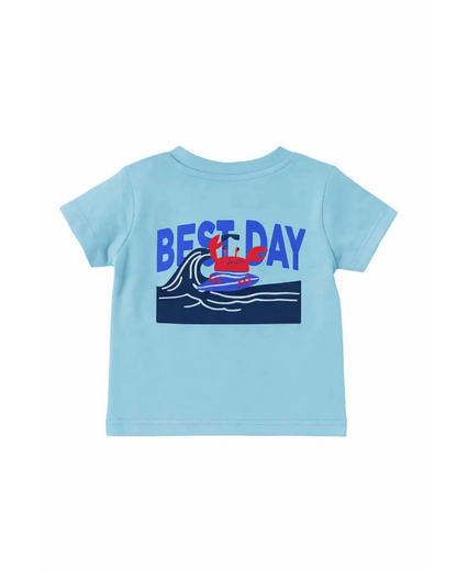 T-shirt bleu avec imprimé - Northcoast