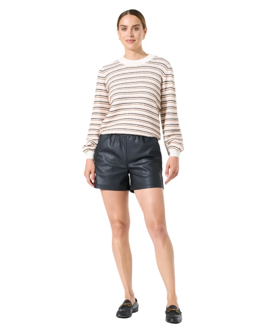 Short en cuir noir - GARCIA