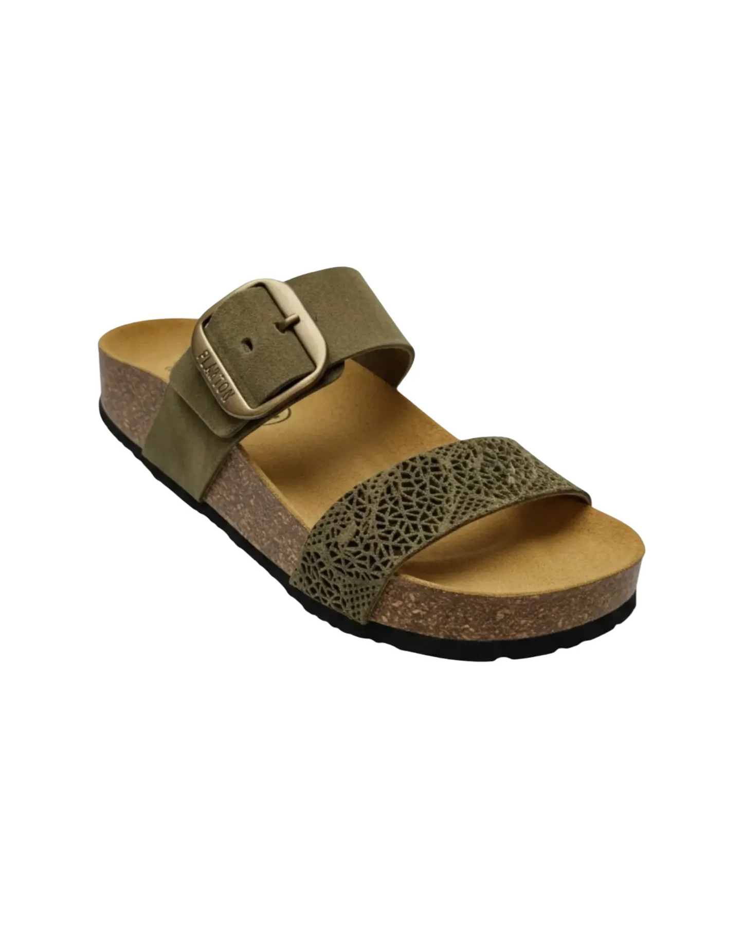 Sandales en daim embossé - PLAKTON