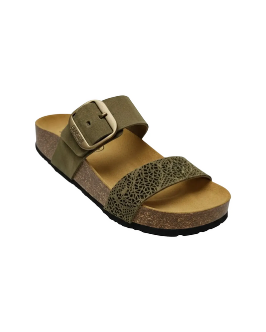 Sandales en daim embossé - PLAKTON