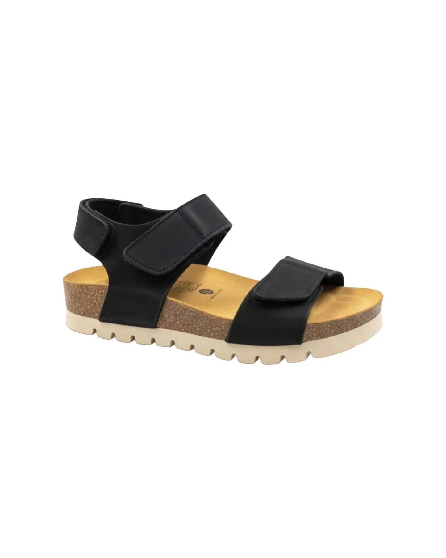 Sandales noires en cuir - PLAKTON