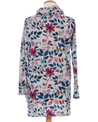 Tunique imprimé de fleurs - Rien ne se perd tout se crée