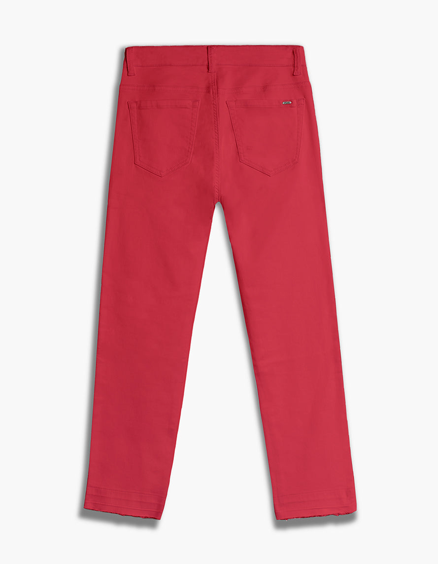 Jeans 7/8 rouge - Lois